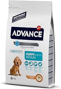 comida para cachorros marca advance medium